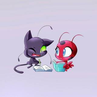 Tikki and Plagg wallpaper