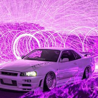 Purple JDM wallpaper