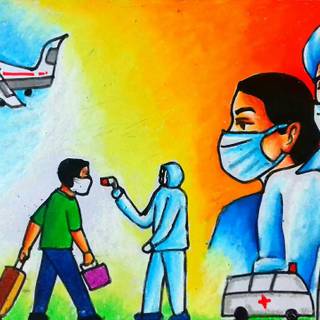 Corona art wallpaper