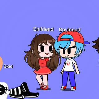 Friday Night Funkin' Skid and Pump wallpaper