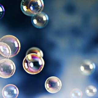 Shimmering bubbles wallpaper