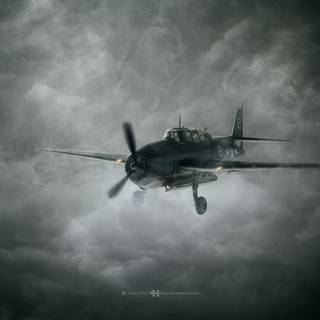 Dark plane wallpaper