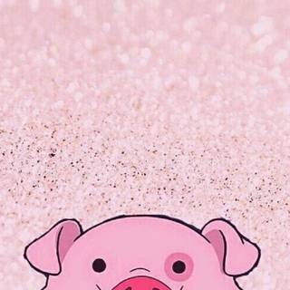 Pink pig wallpaper