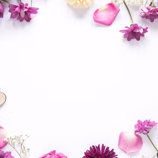 Floral border wallpaper