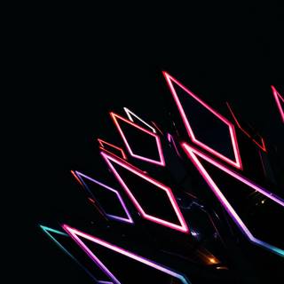 Neon black 4k wallpaper