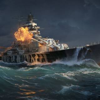 German battleship Tirpitz wallpaper