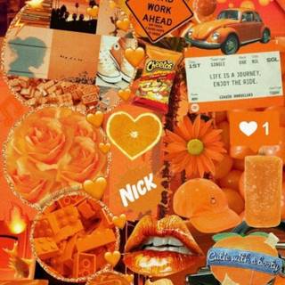 Orange baddie wallpaper