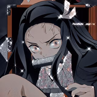 Nezuko glitter wallpaper