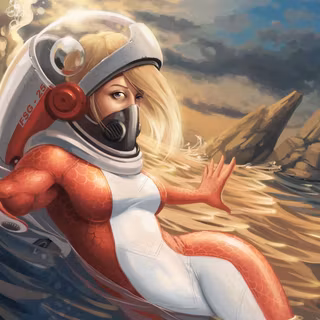 Women astronaut wallpaper