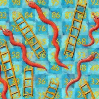 Snake and ladder wallpaper