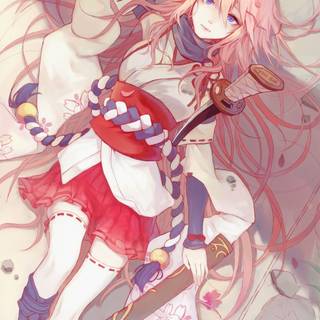 Sakura girl 4k wallpaper