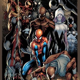 Spider family wallpaper