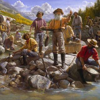 California Gold Rush wallpaper
