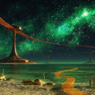 Glowing star wallpaper