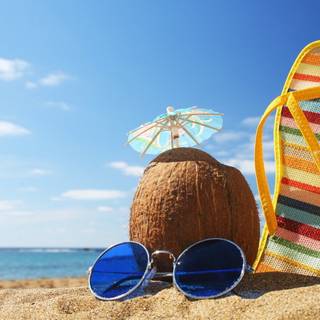 Hello summer beach wallpaper