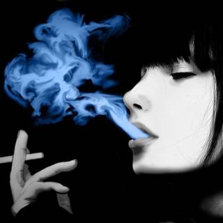 Women vaping wallpaper