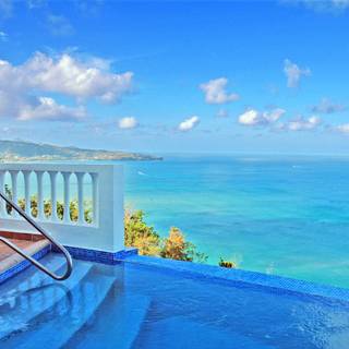 Beach villa wallpaper