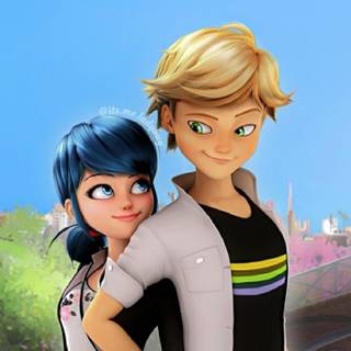 Miraculous Adrienette wallpaper