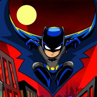 Batman cartoon 4k wallpaper