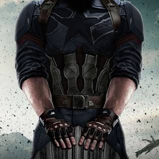 Captain America with beard wallpaper