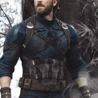 Captain America with beard wallpaper