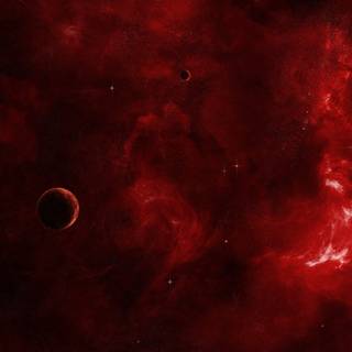 4k galaxy red wallpaper