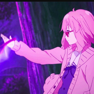 Anime light purple and pink aesthetic wallpaper