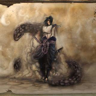 Orochimaru and Sasuke wallpaper