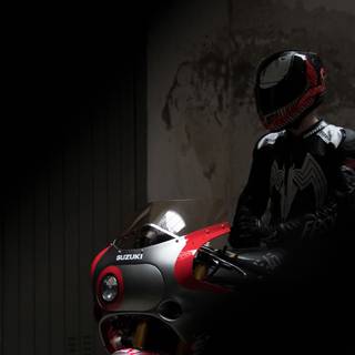 Motorcycle helmet wallpaper