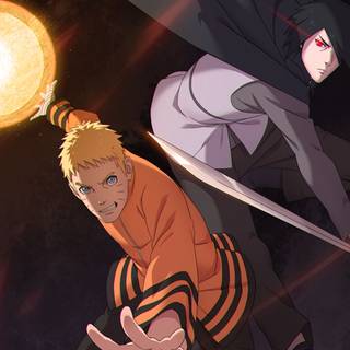 Naruto vs Sasuke 4k wallpaper