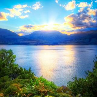 Paradise lake wallpaper