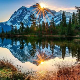 Paradise lake wallpaper