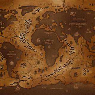 World Map 4k vintage wallpaper