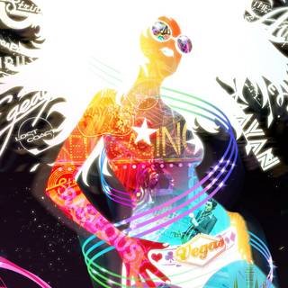 Girl summer art wallpaper