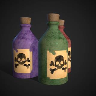 Poison bottles wallpaper