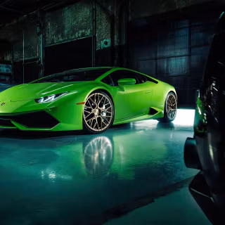 Lamborghini green car HD 4k wallpaper
