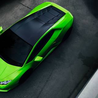 Lamborghini green car HD 4k wallpaper