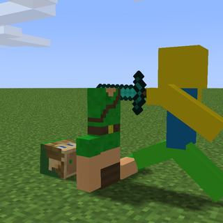 Roblox and Minecraft wallpaper