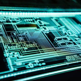 Printed circuit board wallpaper