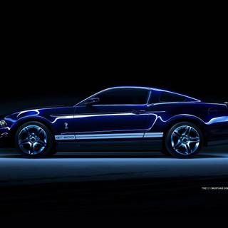 Blue Mustang wallpaper