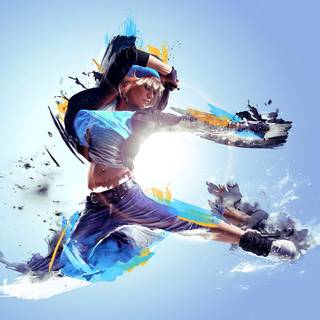 Abstract girl wallpaper