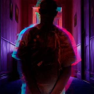 Neon man and women wallpaper