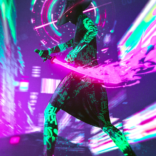 Anime neon 4k wallpaper