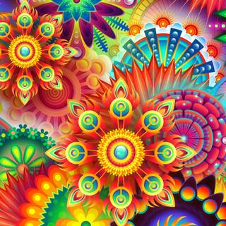 Colourful 4k PC wallpaper