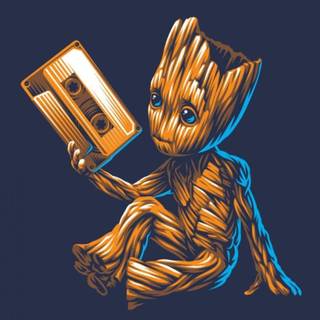 Cute Groot iPhone wallpaper