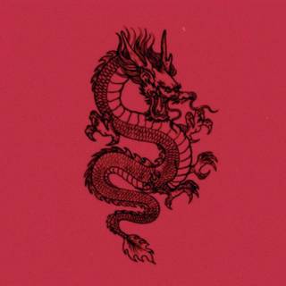 Chinese dragon red wallpaper