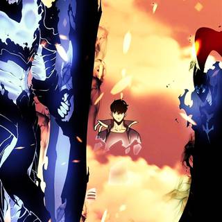 Solo Leveling mobile 4k wallpaper