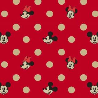 Minnie Mouse dots wallpaper