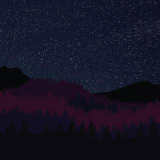 Pines mountain 4k wallpaper