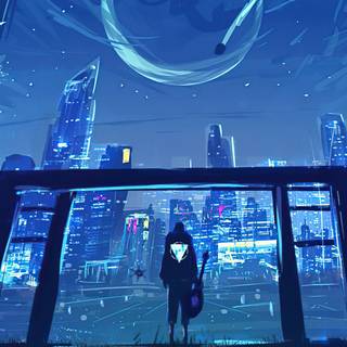 4k guitar boy wallpaper